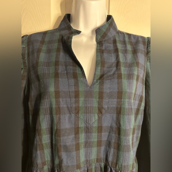 Blackwatch Plaid  Tunic Flare Sail To Sable Size Med. Green & Navy. - Picture 6 of 12